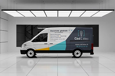 Ced elec flocage camion