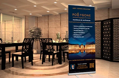 Pollygone Conseil Kakemono Roll-up
